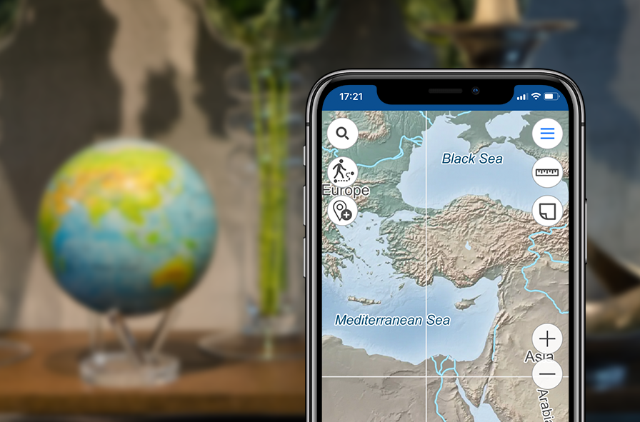 Карта мир через айфон